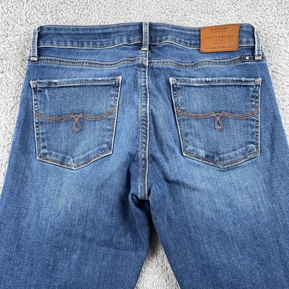 Lucky Brand Jeans Womens 4/27 Blue Citrus Springs Straight Stretch Denim Pants - Picture 4 of 13